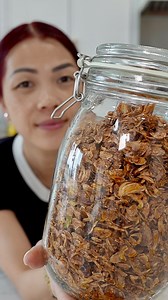 Make fried shallots at home. Its super easy to make and requires 2 ingredients. I store at room temp in an airtight container in my pantry. | Alissa Nguyen