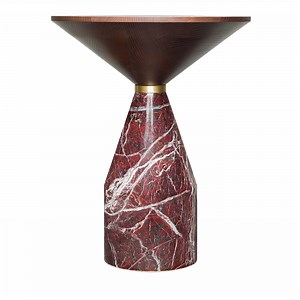 Cino Small Red Marble Table