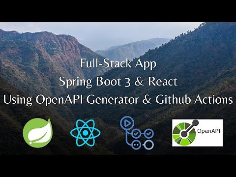Full Stack App In Spring Boot 3 & React using OpenAPI generator & Github Actions.