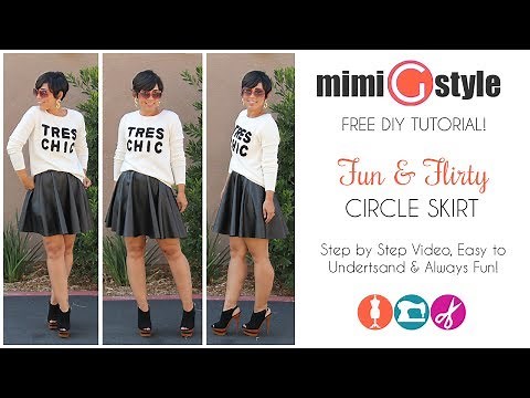 FREE DIY Tutorial! Circle Skirt w/ Mimi G