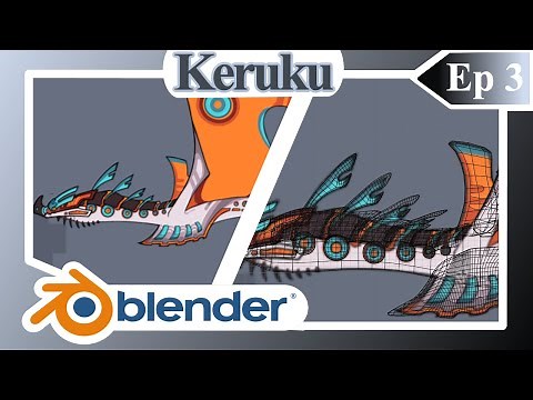 3D Modelling the keruku from Creatures of Sonaria