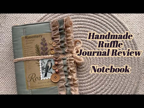 Botanical Junk Journal Flip Through | Handmade Ruffle Journal Review | Vintage Nature Notebook
