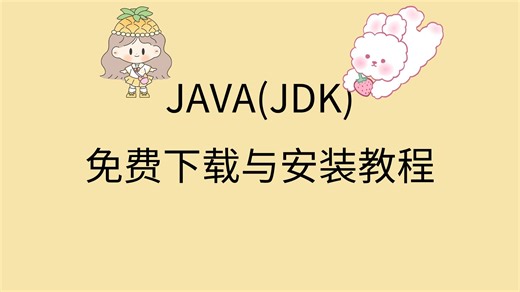 JAVA安装教程免费java安装包怎么装如何下载java软件JDK