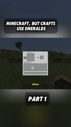 Minecraft Crafting with Emeralds: A Unique Twist