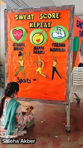 Easy Sports Bulletin Board Idea #Shorts #projectbasedlearning #sports