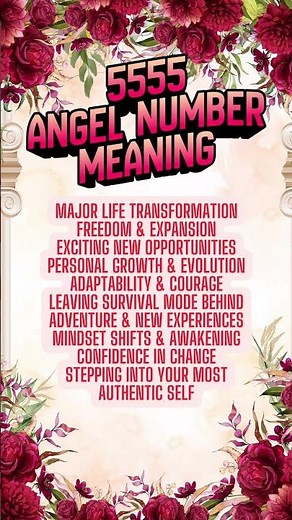 5555 Angel Number Meaning #5555 #angelnumbers #angelmessages #angeloracle #fyp