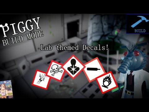 Lab Themed Decals you can use in Piggy Build Mode!