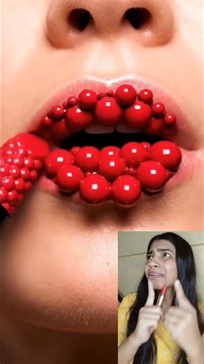 Viral Red Bubble Lipstick🫧💄| AI Red Lipstick😱💄| Shocking Result💯 #trending #goviral #lipstick #hack