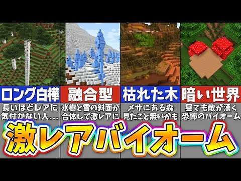 [Minecraft] Ultra-low probability! Top 17 rarest biomes [Minecraft]