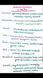 HSC 2026 English 2nd Paper Synonym And Antonymy Suggestion #hsc2026 | Tech pavel24