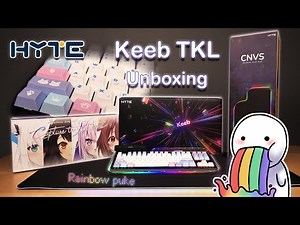 This KEEBoard Shows RGB Like No Other! | HYTE Keeb TKL & Hololive Gamers Key Cap Unboxing