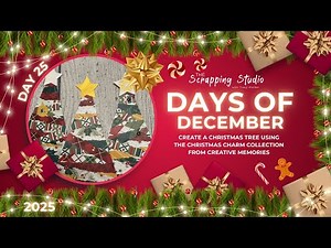 Days in December Day 25 | Easy Paper Christmas Tree for Scrapbooking