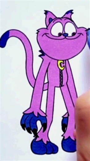 CatNap from Poppy Playtime | Smiling Critters #coloring #catnap #poppyplaytime #smilingcritters