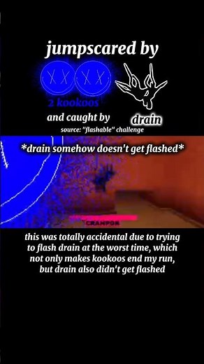 roblox grace - jumpscared by 2 kookoos and caught by drain