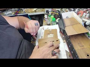 Painting a simulated wood sailing ship deck