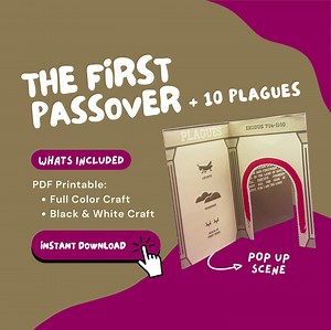 THE FIRST PASSOVER Craft for Passover Bible Lesson for Sunday School Activity for Passover Story of Plagues Bible Craft Pop up Kids Craft - Etsy