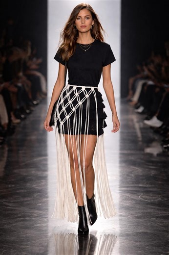 Macrame Fringe Belt, Diamond Knot, Gold Thread Boho Waist Belt - Etsy