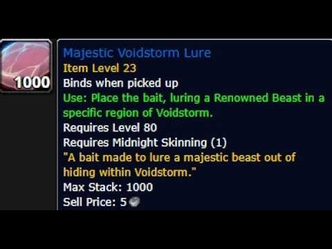 Where To Use The Majestic Voidstorm Lure! (Skinning)