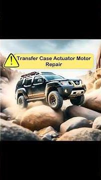 How to repair Xterra Transfer case actuator motor. #repair #diy