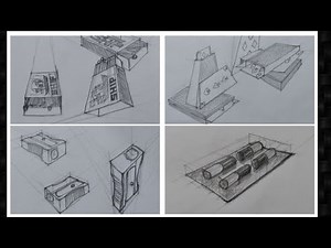 Object Drawing in Perspective for NATA NID NIFT UCEED JEE MAHAACCET PERA | Product Design - B.design