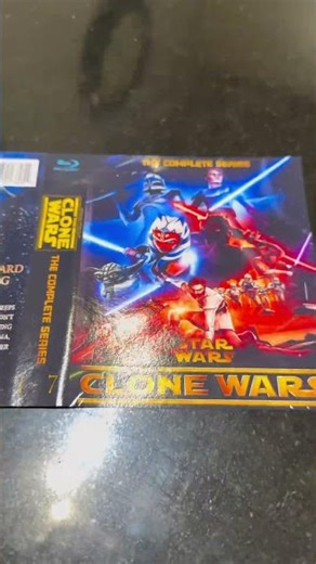 Star Wars the clone wars 1-7 Blu-ray large case insert covers April boxart