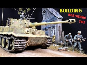 Tiger 1 Takom mid production tank DIORAMA 1/35 EASTERN FRONT WW2 model kit building tutorial Big Box