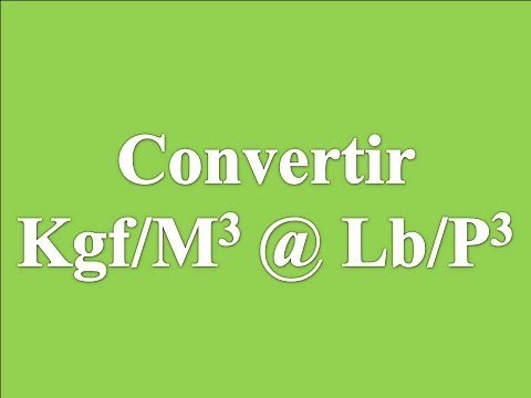 Convertir Kgf/m3 a Lb/ft3