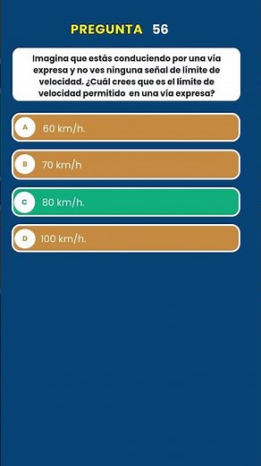Simulacro Examen de reglas MTC Pregunta 56