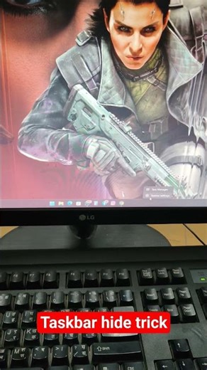 Taskbar Hide Kaise Kare? 😱 1 Sec Trick! ⚡#laserimpact_solution #taskbarhide #taskbar