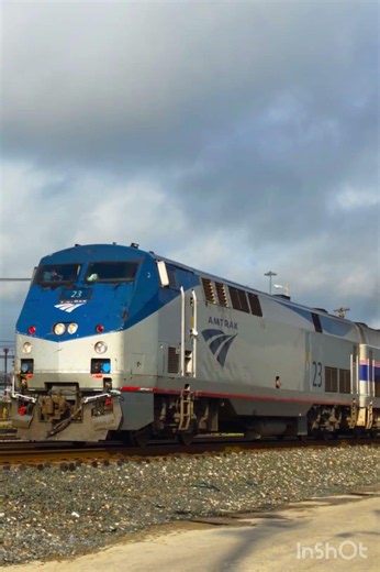 UNREAL K5LA on AMTK #23 ft. #164 Phase IV! #train #amtraktrain #sunset