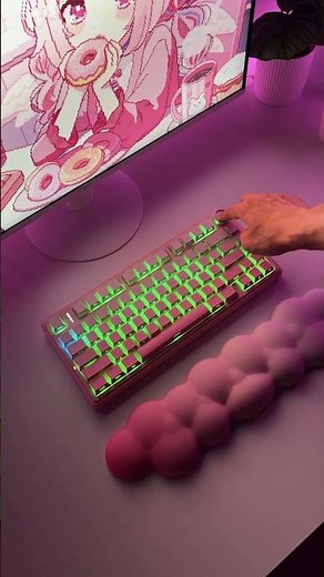 Pink RGB Keyboard Setup ✨ AULA F75 PRO#shorts