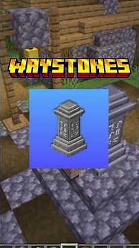 Waystone mod!😱 #minecraft #shorts #shortvideo