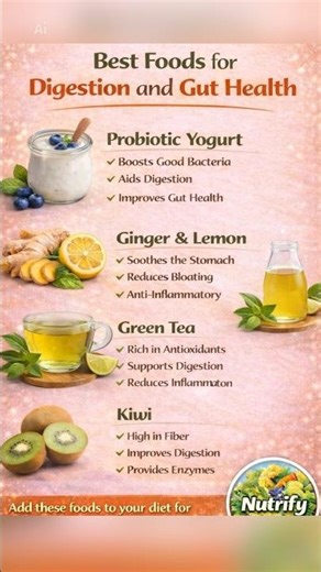 Best Foods for Digestion and Gut Health 🌿 | Improve Digestion Naturally 💚
