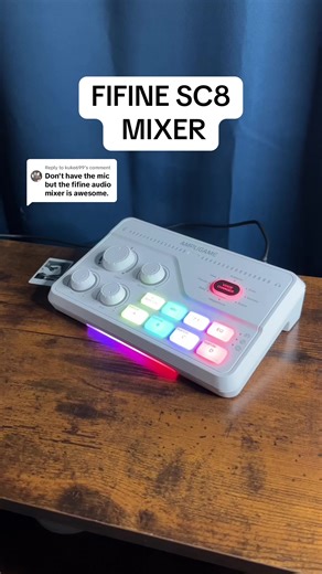 Replying to @kuke699 they actually came out with a new version! The SC8 #fifine #audiomixer #audio