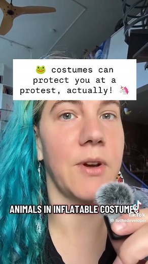 50501 Portland | You all know the Portland anti-fascist frog by now, but did you know inflatable costumes have practical benefits at protests? Inflatable... | Instagram