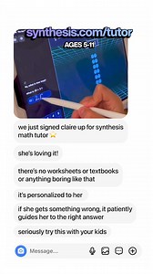 Forget boring workbooks and problem-sets. Synthesis Tutor is the only math product that actually ADAPTS to your child, offering critical, targeted feedback that prepares them to take on any challenge. | Synthesis