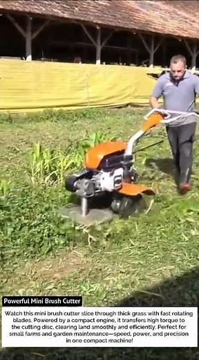 Powerful Mini Brush Cutter – Extreme Grass Clearing Machine!