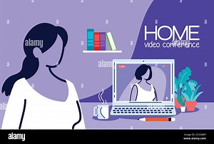 people communicating by video call vector illustration desing Stock Vector Image & Art - Alamy