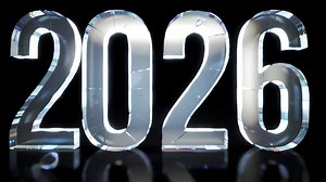 Download Glass Numbers 2026 Shattering to Reveal New Year for free