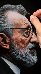 Elderly Man-MJS Tv tutorial-portraits ☺ Link in bio. #beautiful #fyp #portrait #art #artwork #painting | Michael James Smith