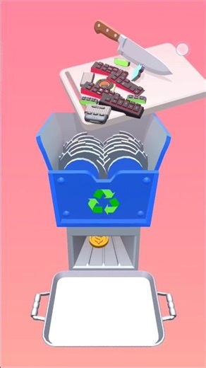 Knife Slice Keyboard Run 🔪⌨️ | Recycle Rush x4 Combo #OddlySatisfying #SatisfyingGame