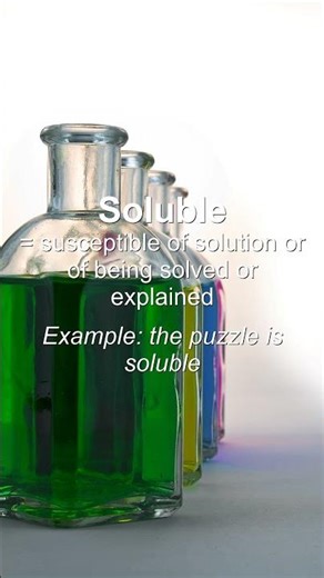 Word of the Day: Soluble #Shorts
