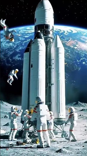 Astronauts Repair Rocket on the Moon | Futuristic Space Mission🌕| #Future #FutureTechnology2050