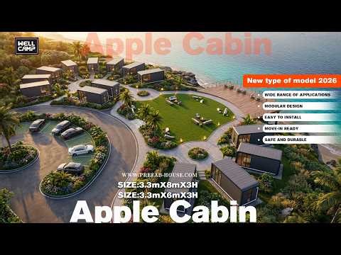 This Apple Cabin Will Change Resort Design | Modern Prefab Cabin