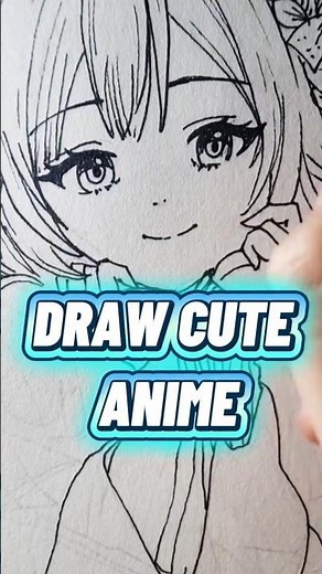 How to Draw Cute Anime Girls SUPER EASY🔥🌈#Shorts #AnimeDrawing #ArtShorts #animeart #drawing #sketch