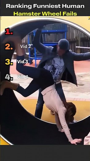 🎡😂 Ranking Funniest Human Hamster Wheel Fails 🏆