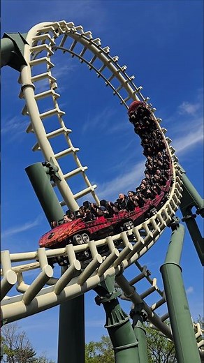 loop Perfection! Python at Efteling! #themepark #rollercoaster #netherlands