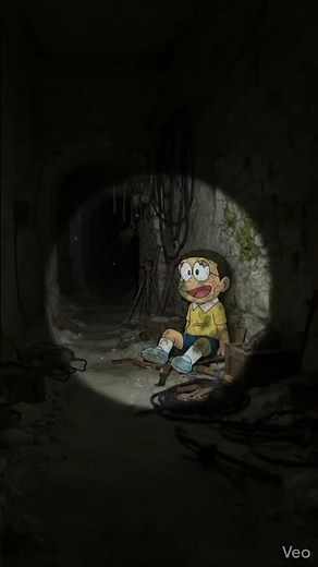 I found Nobita & Doraemon hiding here... (Abandoned AI Footage) | #trending