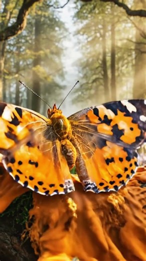 Orange Ink Butterfly