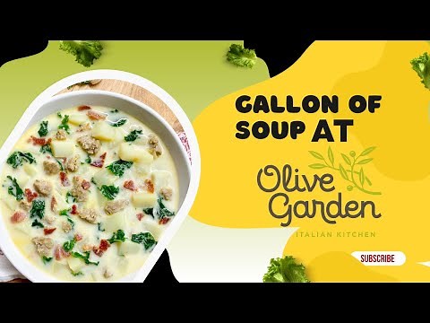 Gallon of SOUP at OLIVE GARDEN?! 🤩🤩🤩